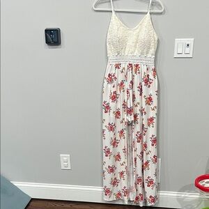 White Floral Maxi Dress